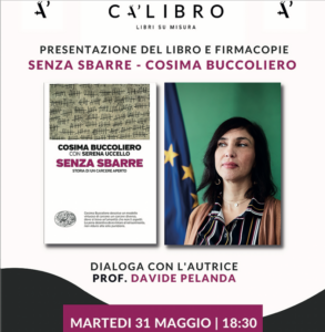 “Senza Sbarre”: il reading a Ciriè della nuova direttrice del Lorusso Cotugno