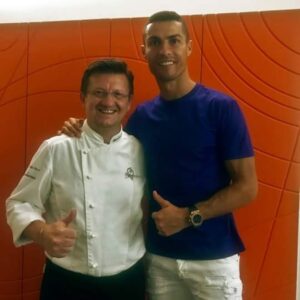 Il “blitz” culinario  di Cr7 alla Credenza di San Maurizio