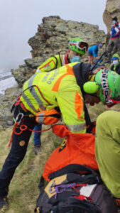 Soccorso in quota per un escursionista ferito