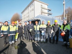 Coronavirus: tenda pneumatica in allestimento davanti all’ospedale di Ciriè – VIDEO –