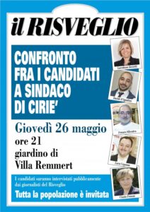 Elezioni: dopo la “campagna social”, i confronti pubblici del Risveglio tra i candidati sindaci