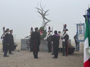 I carabinieri di Torino celebrano la commemorazione dell’incidente aereo del  14 dicembre 1998 a Volpiano