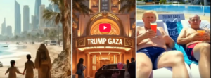 La Striscia di Gaza immaginata da Trump attraverso l’intelligenza artificiale: il video (hainoi) del giorno